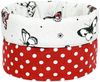 Lashuma Brotkorb Schmetterling, 100% Baumwolle, Brottasche Rund, Krempelkorb 13 x 22 cm Bild 3