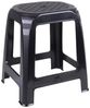 Urban Living Sitzhocker Kunststoff-Hocker Sitzhocker Küchenhocker Schwarz (1 St, in Rattanoptik), Größe: 41 x 36 x 46 cm Bild 1