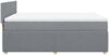 vidaXL Boxspringbett mit Matratze Hellgrau 140x200 cm Stoff 3287472 Bild 5