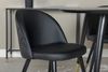 ebuy24 Essgruppe DippØ115BLBR Essgruppe Esstisch schwarz und 4 Velv, (5-tlg) Bild 3