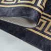 Teppium Teppich Mäander-Design, Rechteckig, Höhe: 6 mm, Schlafzimmer Teppich Bettumrandung Läufer Set 3 teilig Schwarz-3 Bild 4