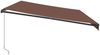 vidaXL Markise Manuell mit LEDs Braun 600x300 cm 3310222 Bild 5