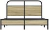 vidaXL Bettgestell ohne Matratze 140x200 cm Sonoma-Eiche Holzwerkstoff 4100411 Bild 5