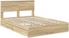 vidaXL Aufbewahrungsbett Sonoma-Eiche 140 x 190 cm Holzwerkstoff 3408454 Bild 4