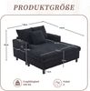 Chaiselongue-Liegesessel, Großzügiger weicher mit seitlichen Getränkehaltern USB-Anschlüssen integrierter LED-Ambiente-Beleuchtung Bild 2