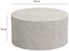 Couchtisch Monobloc 60x60x30cm Stein-Optik Sandfarben Rund Modern Bild 3
