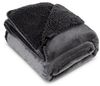 Wohndecke TEDY Teddy-Fleece kuschelige Sofadecke Sesselschoner Extra weich stahl 70x160 cm stahl Bild 4