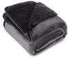 Wohndecke TEDY Teddy-Fleece kuschelige Sofadecke Sesselschoner Extra weich stahl 70x160 cm stahl Bild 5