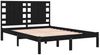 vidaXL Massivholzbett Schwarz Kiefer 140x190 cm [3104202] Bild 4