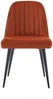 Vente-unique - ELEANA Stuhl SamtStoff Rot - B 52 cm x H 81 cm x L 49 cm Bild 3