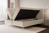 Selsey 'Caresso' Boxspringbett mit Bonellmatratze, Topper, Velours, hellbeige, 180x200 cm Bild 3