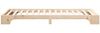 vidaXL Bettrahmen Braun 80 x 220 cm Massives Kiefernholz 872911 Bild 5