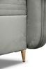 Boxspringbett Schlafzimmerbett ALIZE 120x200cm Stoff Fresh Grau Bild 5