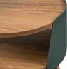 Beistelltisch >Sandro< in Eiche Dekor / grün, MDF Dekor Eiche - 55x40cm (HxD) Bild 3