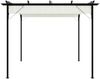 vidaXL Pergola mit Versenkbarem Dach Cremeweiß 3x3 m Stahl 49325 Bild 3