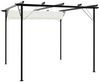 vidaXL Pergola mit Versenkbarem Dach Cremeweiß 3x3 m Stahl 49325 Bild 2