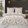 Buymax Bettwäsche Berta, Renforce: 100% Baumwolle, 2 teilig, 135x200 cm Kissenbezug 80x80 cm mit Reißverschluss Zickzack Beige Braun Bild 4
