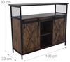 Relaxdays Sideboard mit Schiebetüren Bild 4