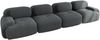 4-Sitzer-Sofa, Aus weichem Cordstoff 32D hochelastische Polsterung haustierfreundlich und ergonomisch vakuumverpackt frei kombinierbar ohne Montage für Schlafzimmer und Büro, Cordstoff, Grey Bild 5