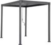 LECO Lamellenpergola FREE, Stahl-Lamellen und Stahlgestell anthrazit, 3x2 m Bild 2