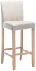 Vente-unique - ROVIGO Barhocker Stoff Beige - B 47 cm x H 116 cm x L 50 cm Bild 4