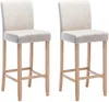 Vente-unique - ROVIGO Barhocker Stoff Beige - B 47 cm x H 116 cm x L 50 cm Bild 2