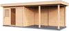 Lugarde Select Modern Gartenhaus mit Vordach Duisburg 300x250cm + 400cm - Unbehandelt Bild 3