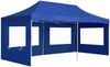 vidaXL Profi-Partyzelt Faltbar mit Wänden Aluminium 6×3m Blau 45507 Bild 2