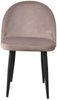 SIT&CHAIRS Stuhl Stahl Samt Dusty Rose Bild 5
