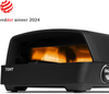 BURNHARD® Gas Pizzaofen - TONY , 450 °C, Tragbarer 5,9 kW Outdoor Ofen für Pizza (58,5 x 47,7 x 24,8 cm) inkl. Cordierit-Pizzastein, geeignet für Terrasse, Balkon und Garten - Black - #945615 Bild 4