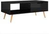 vidaXL Couchtisch Hochglanz-Schwarz 100x49,5x43 cm Holzwerkstoff 326793 Bild 2