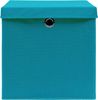 vidaXL Aufbewahrungsboxen mit Deckeln 4 Stk. Babyblau 32x32x32cm Stoff 288374 Bild 4