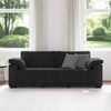 vidaXL 3-Sitzer-Sofa Schwarz 220x77x82 cm Samt 4105282 Bild 3