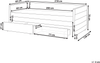 Tagesbett mit Stauraum Samtstoff MARRAY 90 x 200 cm Mintgrün Bild 2