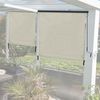 Vertikalmarkise HWC-F42, Senkrechtmarkise Sichtschutz Außenrollo Rollo, UV-Schutz 50 Stoff ~ 250x180cm, creme-beige Bild 3