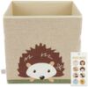 Staubox Spielzeugbox fürs Kinderzimmer, Igel, natur, 33 x 33 x 33 cm, von Bieco Bild 2