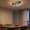 LED Deckenleuchte, Metall, Schwarz, Dimmbar, Memory, Fernbedienung Bild 2