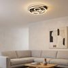 LED Deckenleuchte, Metall, Schwarz, Dimmbar, Memory, Fernbedienung Bild 3