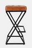 Livin Hill Barhocker Avola Sattel, schwarze Beine AV1730-192S Bild 2