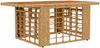 vidaXL Gartentisch Natur 100 x 55 x 37 cm PE Rattan und Glas 42035142 Bild 2