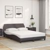 vidaXL Bett mit Matratze "Dover" Grau 140x200 cm Kunstleder 3208420 Bild 3