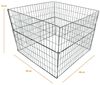 Komposter Metall Drahtgitter 2er Set Gartenkomposter 90x90x70 cm Draht Gitter Bild 2