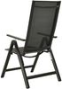 vidaXL Klappbare Gartenstühle 2 Stk. Textilene und Aluminium Schwarz 312188 Bild 4