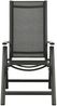 vidaXL Klappbare Gartenstühle 2 Stk. Textilene und Aluminium Schwarz 312188 Bild 3
