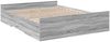vidaXL Bettgestell mit Schubladen Grau Sonoma 140x200 cm Holzwerkstoff 3280298 Bild 3