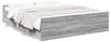 vidaXL Bettgestell mit Schubladen Grau Sonoma 140x200 cm Holzwerkstoff 3280298 Bild 2