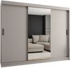 ABIKS MÖBEL Schwebetürenschrank RUBINO T 250 Schlafzimmerschrank mit Schiebetüren Kleiderstange Regale Bild 5