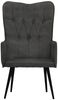 vidaXL Ohrensessel Schwarz Canvas 339654 Bild 3
