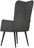 vidaXL Ohrensessel Schwarz Canvas 339654 Bild 5