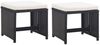 vidaXL 13-tlg. Garten-Essgruppe mit Auflagen Poly Rattan Schwarz 42524 Bild 5